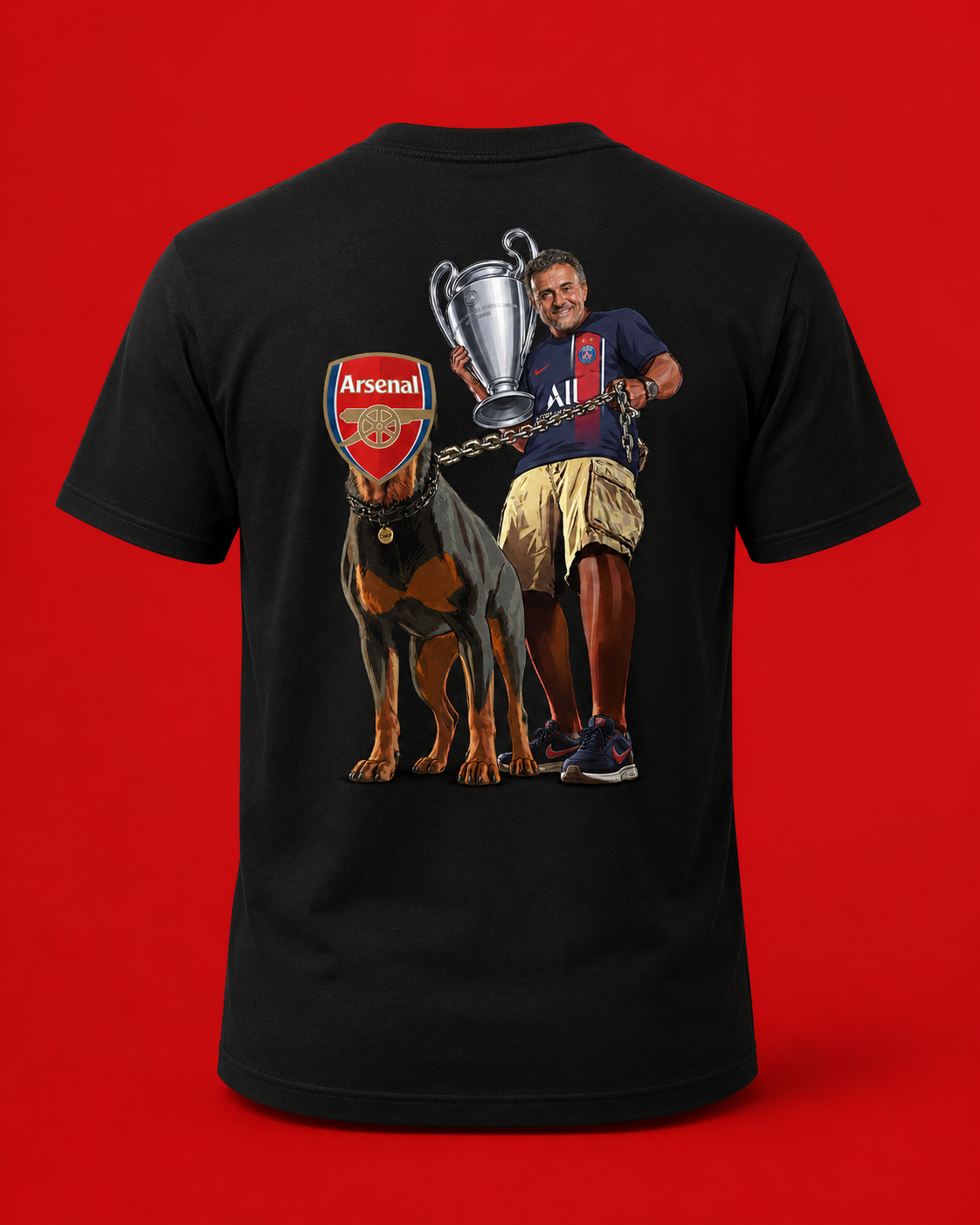 T-shirt José Mourinho Paris Back To Back – Arsenal en laisse